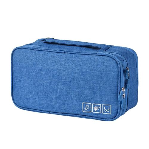 Bra & Underwear Travel Organizer - Indigo-Temple