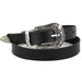 Western Cowgirl Women's Leather Belt - Indigo-Temple