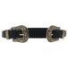 Western Cowgirl Women's Leather Belt - Indigo-Temple