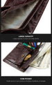 Anti-Lost/Theft Bluetooth Genuine  Leather Smart-Wallet - Indigo-Temple