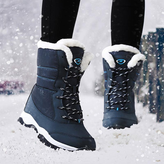 Flight™ Waterproof Thick Furr Winter Boots - Indigo-Temple