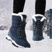 Flight™ Waterproof Thick Furr Winter Boots - Indigo-Temple