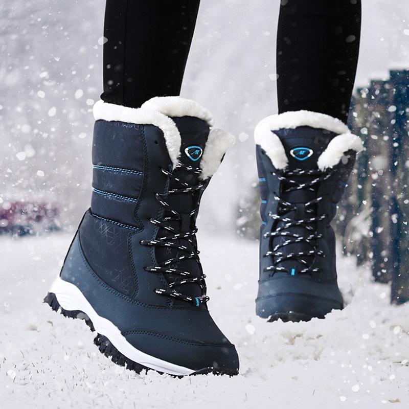 Flight™ Waterproof Thick Furr Winter Boots - Indigo-Temple
