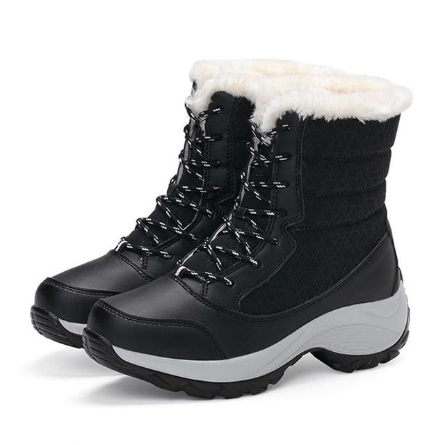 Flight™ Waterproof Thick Furr Winter Boots - Indigo-Temple