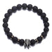 Classic Lava Stone Handmade Unisex  Beaded Bracelets - Indigo-Temple