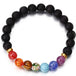 Classic Lava Stone Handmade Unisex  Beaded Bracelets - Indigo-Temple