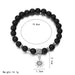Classic Lava Stone Handmade Unisex  Beaded Bracelets - Indigo-Temple