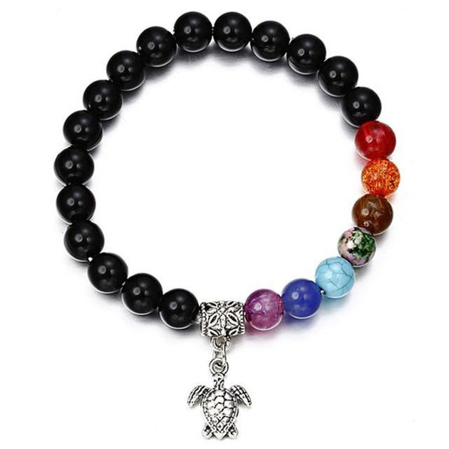 Classic Lava Stone Handmade Unisex  Beaded Bracelets - Indigo-Temple