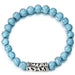 Classic Lava Stone Handmade Unisex  Beaded Bracelets - Indigo-Temple