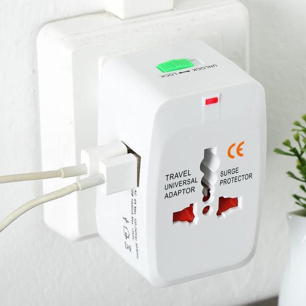 All-in-One Universal International AC Power Adapter - Indigo-Temple