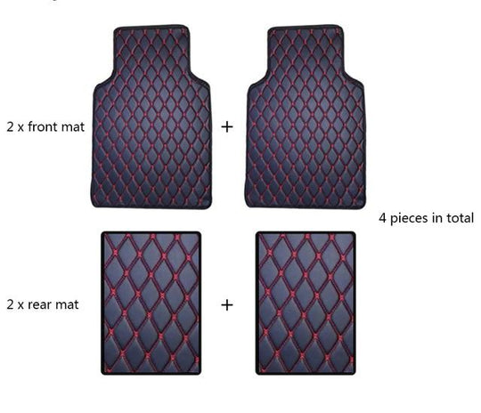 Luxury Car Floor Mat 4pcs Full set (free shipping) - Indigo-Temple