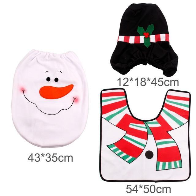 Christmas Toilet Seat Cover sets - Indigo-Temple