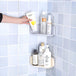 Super-Stick Corner Shower Caddy (2 pcs ) - Indigo-Temple