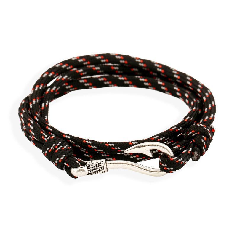 Harris - Fish Hooks Anchor Bracelet - Indigo-Temple