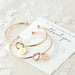 Love-Knot and Letter-Charm Unisex Bracelet - Indigo-Temple