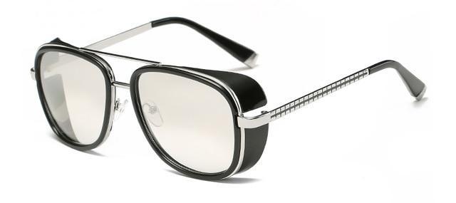 Iron Man Side-Shielded Men's Sunglasses - Indigo-Temple