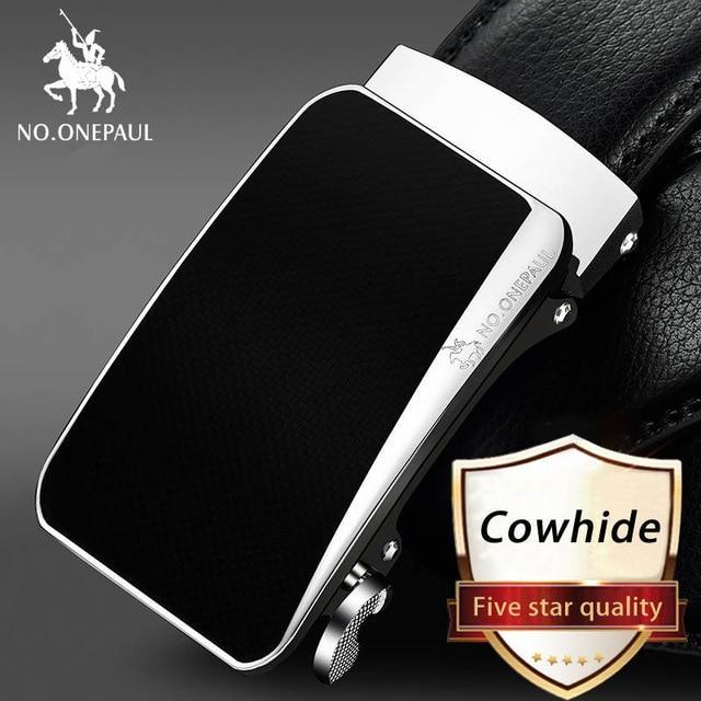 NO.ONEPAUL™ Genuine Leather Formal Fashion Men's Belt - Indigo-Temple