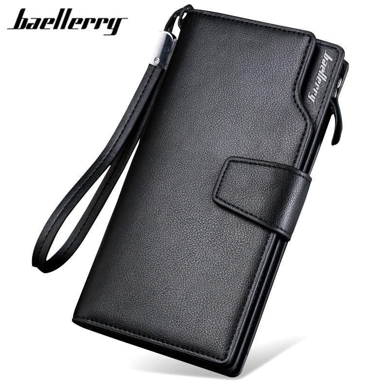 Baellerry™ Traveler's Business Checkbook Wallet - Indigo-Temple
