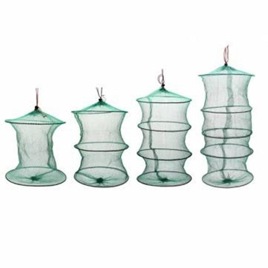 Folding Round Crab / Fish Net - Indigo-Temple