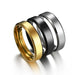 Smooth One-Piece Titanium Steel Unisex Ring - Indigo-Temple