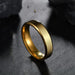 Smooth One-Piece Titanium Steel Unisex Ring - Indigo-Temple