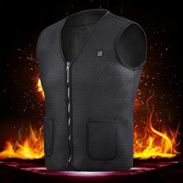 USB Heated Winter Under-Vest - Indigo-Temple