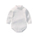 100% cotton Baby Bodysuit With long Sleevs And Turtle Neck - Indigo-Temple