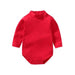 100% cotton Baby Bodysuit With long Sleevs And Turtle Neck - Indigo-Temple