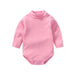 100% cotton Baby Bodysuit With long Sleevs And Turtle Neck - Indigo-Temple