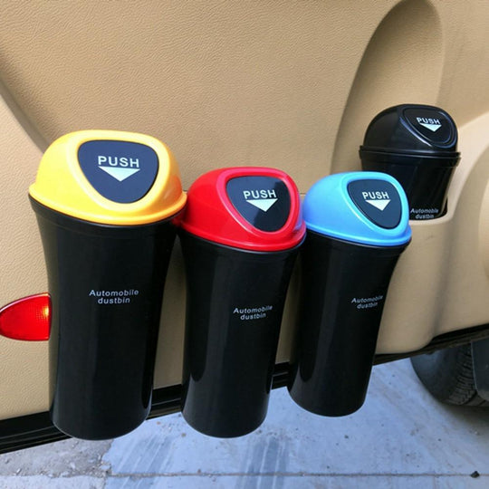 Clip-On Car Trash Can - Indigo-Temple