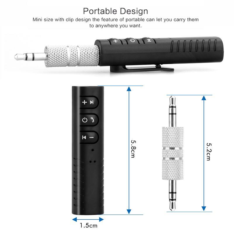 Easy-Connect Portable Bluetooth Audio Receiver - Indigo-Temple