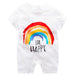 Adorable Short Sleeved Baby Bodysuit With A Cartoon Print - Indigo-Temple