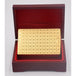 24K  Gold Foil Plated Cards With a Wooden Box - Indigo-Temple