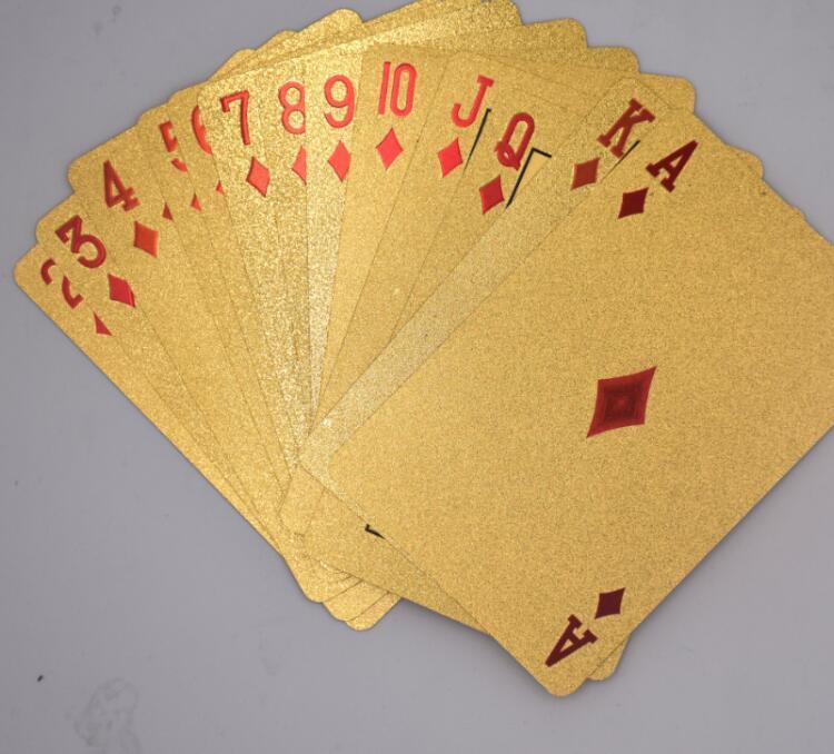 24K  Gold Foil Plated Cards With a Wooden Box - Indigo-Temple