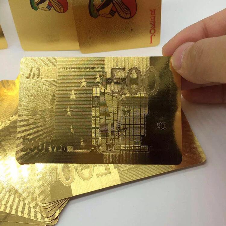 24K  Gold Foil Plated Cards With a Wooden Box - Indigo-Temple