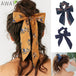 AWAYTR™ Stylish Elastic Hair-Bow Scrunchy - Indigo-Temple