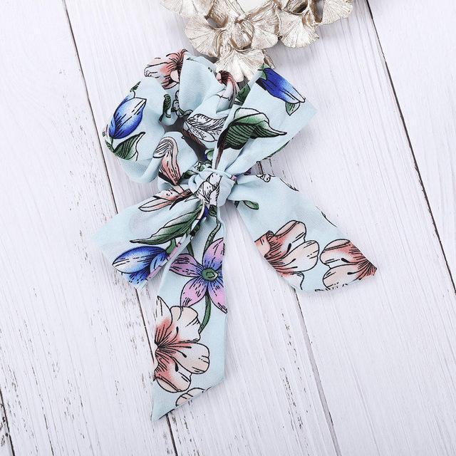 AWAYTR™ Stylish Elastic Hair-Bow Scrunchy - Indigo-Temple