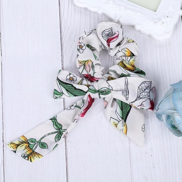 AWAYTR™ Stylish Elastic Hair-Bow Scrunchy - Indigo-Temple
