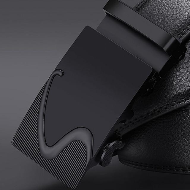 NO.ONEPAUL™ Genuine Leather Formal Fashion Men's Belt - Indigo-Temple