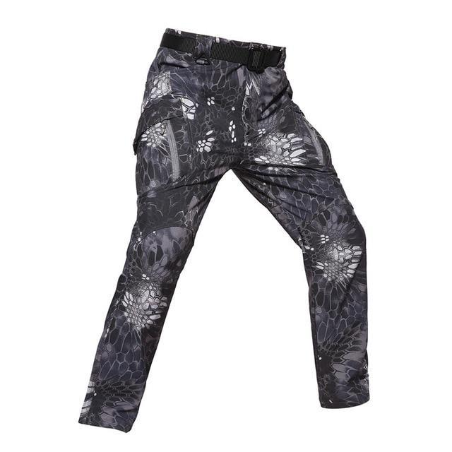CargoZ™ Waterproof Soft Shell Tactical Cargo Pants - Indigo-Temple