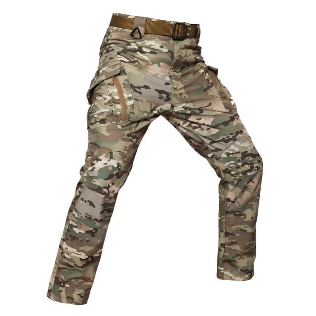 CargoZ™ Waterproof Soft Shell Tactical Cargo Pants - Indigo-Temple