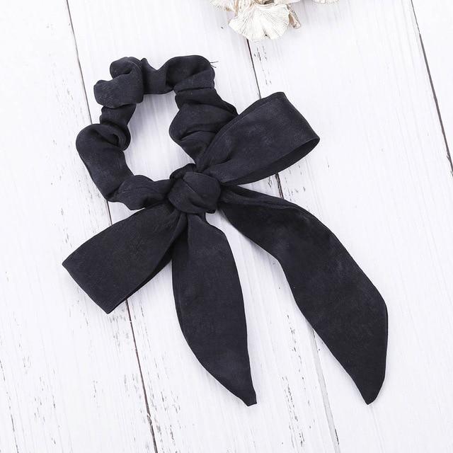 AWAYTR™ Stylish Elastic Hair-Bow Scrunchy - Indigo-Temple