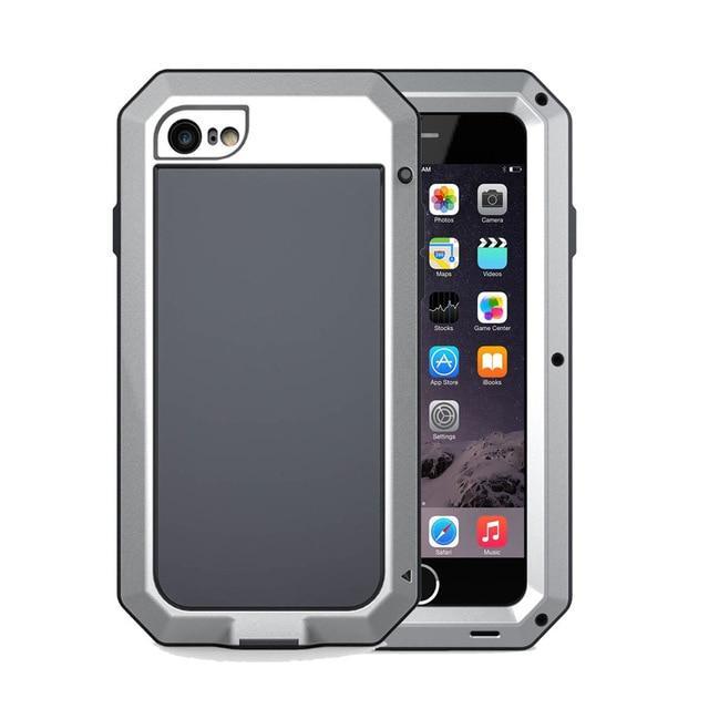 Shockproof Waterproof Aluminum Case + Gorilla Glass - Indigo-Temple