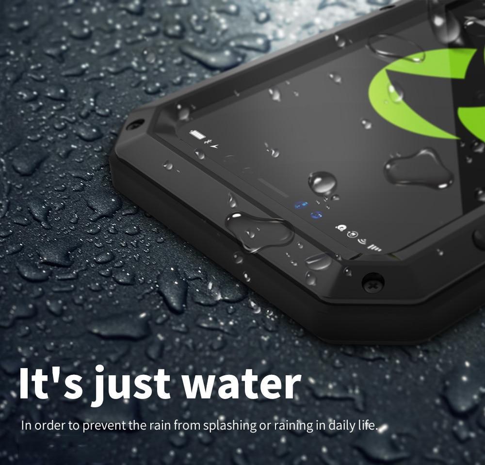 Shockproof Waterproof Aluminum Case + Gorilla Glass - Indigo-Temple