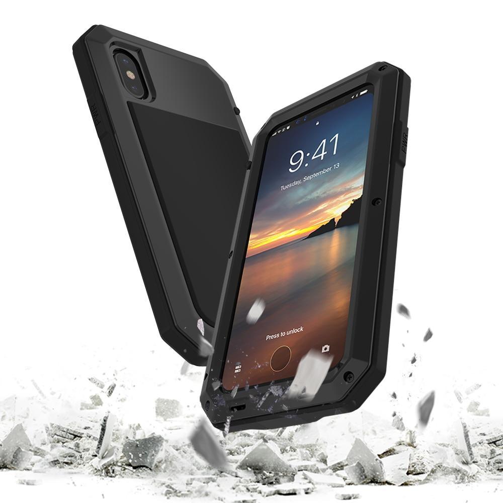 Shockproof Waterproof Aluminum Case + Gorilla Glass - Indigo-Temple