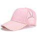 Glitter and Plain Women's Mesh Ponytail Cap - Indigo-Temple