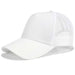 Glitter and Plain Women's Mesh Ponytail Cap - Indigo-Temple