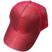 Glitter and Plain Women's Mesh Ponytail Cap - Indigo-Temple