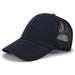 Glitter and Plain Women's Mesh Ponytail Cap - Indigo-Temple