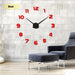 Decorative Modern 3D Wall Clock - Indigo-Temple